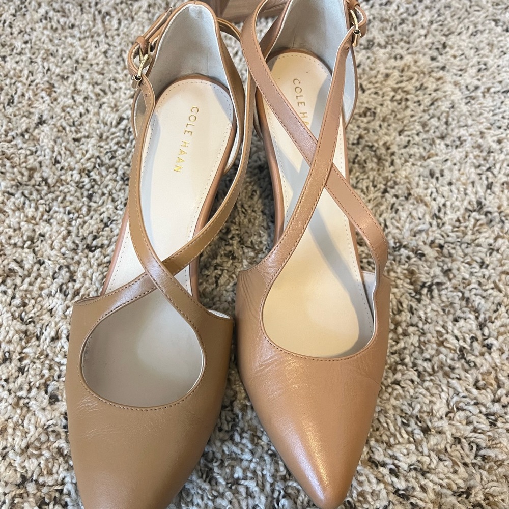 Cole Haan Women's Tan Leather Heels